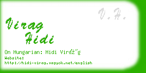 virag hidi business card